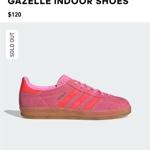 GUC- ADIDAS Gazelle Indoor Shoes - Beam pink/solar red/ gum